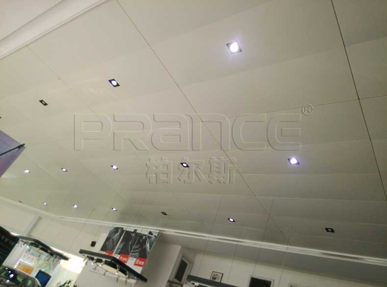 柏尔斯汽车展厅定制铝单板吊顶产品